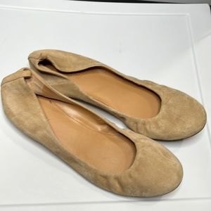 J Crew Suede Ballet Flats Size 9
